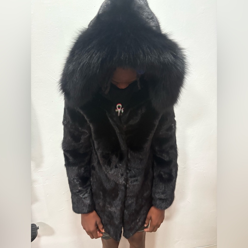 Luxurious Black Fur Coat